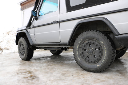 FOX Mercedes G-Klasse Cabrio - 463 (ohne Trittbrett) Endschalldämpfer Ausgang seitlich  - 2x80 Typ 14