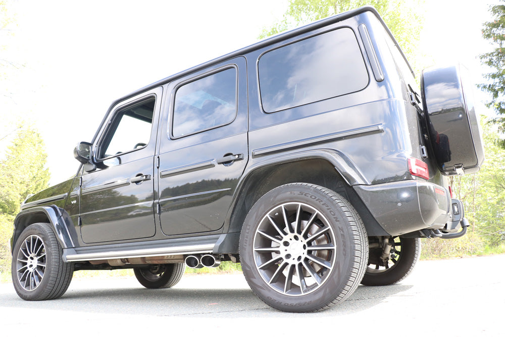FOX Mercedes G-Klasse G500 310kW - 463 Endrohr zum anstecken - 2x115x85 Typ 38 rechts und links unterm Trittbrett