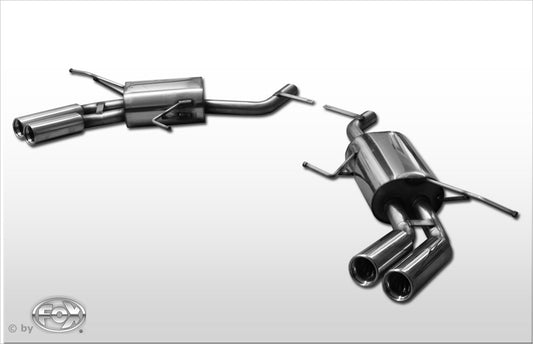 FOX Mercedes GL-Klasse X164 Endschalldämpfer rechts/links - 2x76 Typ 13 rechts/links