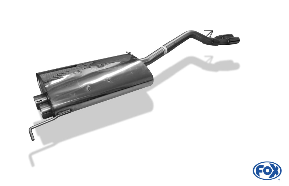 FOX Mercedes M-Klasse Typ W163 Endschalldämpfer (Eingang zweiflutig) - 2x80 Typ 13