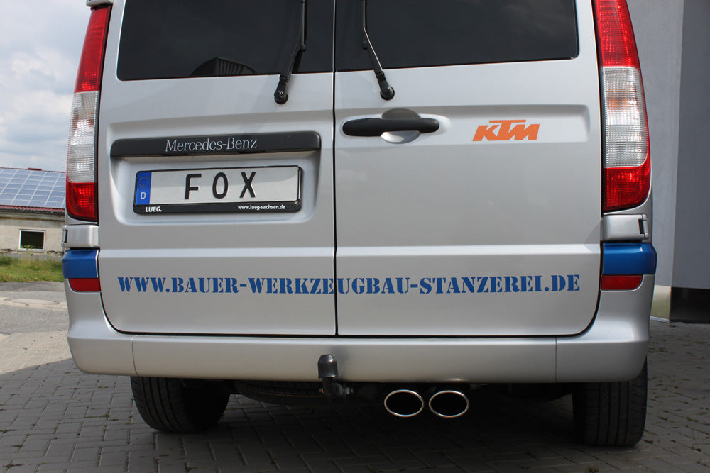 FOX Mercedes Vito/ Viano - W639 - NICHT Kompact/ not kompact Endschalldämpfer - 2x115x85 Typ 32