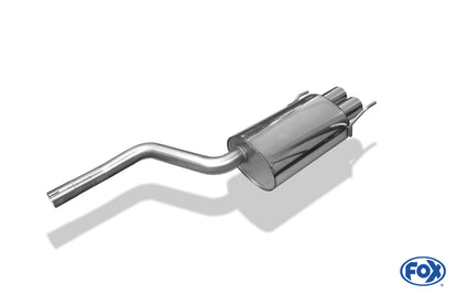 FOX Mercedes CLK Typ 208 Endschalldämpfer  - 2x80 Typ 13