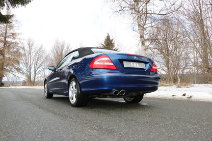 FOX Mercedes CLK Typ 209 Endschalldämpfer einseitig Ø70mm - 2x115x85 Typ 32