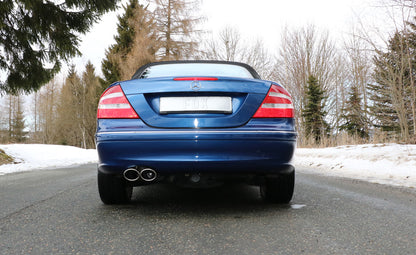 FOX Mercedes CLK Typ 209 Endschalldämpfer einseitig Ø70mm - 2x115x85 Typ 32