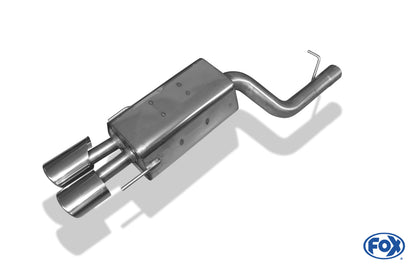 FOX Mercedes CLK Typ 209 Endschalldämpfer einseitig Ø70mm - 2x115x85 Typ 32