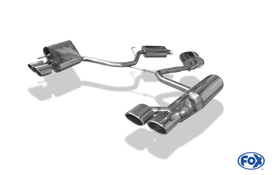 FOX Mercedes SL Typ 230 Endschalldämpfer rechts/links - 2x115x85 Typ 32 rechts/links