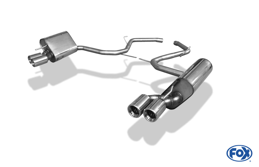 FOX Mercedes SL Typ 230 Endschalldämpfer rechts/links - 2x80 Typ 13 rechts/links - Halbanlage ab Kat