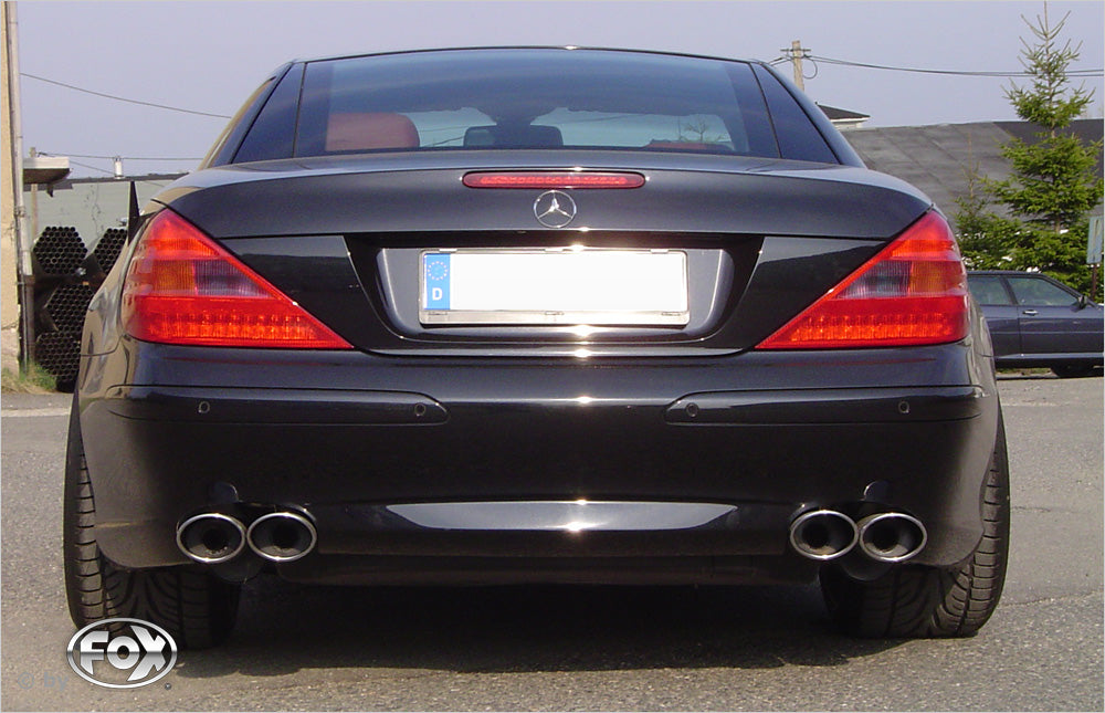 FOX Mercedes SL Typ 230 Endschalldämpfer rechts/links - 2x115x85 Typ 32 rechts/links - Halbanlage ab Kat