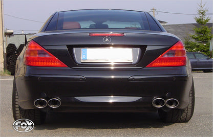 FOX Mercedes SL Typ 230 Endschalldämpfer rechts/links - 2x115x85 Typ 32 rechts/links - Halbanlage ab Kat