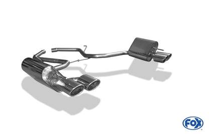 FOX Mercedes SL Typ 230 Endschalldämpfer rechts/links - 2x115x85 Typ 32 rechts/links - Halbanlage ab Kat