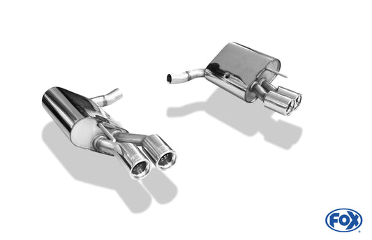 FOX Mercedes SL Typ 230 Facelift Endschalldämpfer rechts/links kurze Variante - 2x80 Typ 13 rechts/links