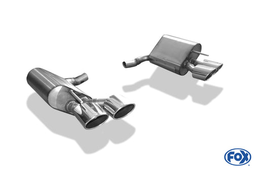 FOX Mercedes SL Typ 230 Facelift Endschalldämpfer rechts/links kurze Variante - 2x115x85 Typ 32 rechts/links