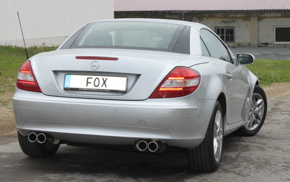 FOX Mercedes SLK Typ 171 - 4/6 Zylinder Endschalldämpfer rechts/links - 2x90 Typ 13 rechts/links