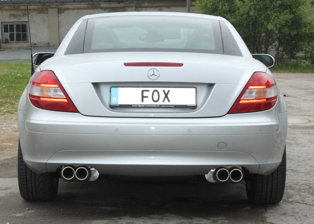 FOX Mercedes SLK Typ 171 - 4/6 Zylinder Endschalldämpfer rechts/links - 2x90 Typ 13 rechts/links