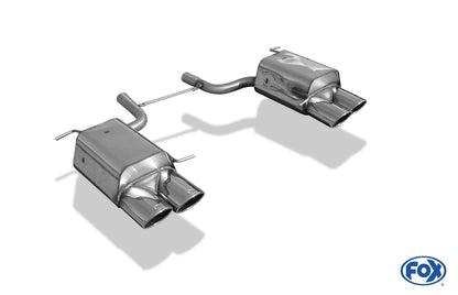 FOX Mercedes SLK Typ 171 - 4/6 Zylinder Endschalldämpfer rechts/links - 2x115x85 Typ 32 rechts/links