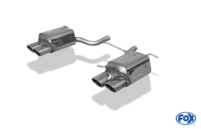 FOX Mercedes SLK Typ 171 - 4/6 Zylinder Endschalldämpfer rechts/links - 2x115x85 Typ 32 rechts/links