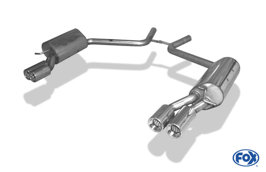 FOX Mercedes CLS Typ C219 Endschalldämpfer rechts/links - 2x90 Typ 13 rechts/links