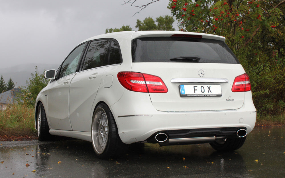 FOX Mercedes B-Klasse - 246 Endschalldämpfer quer Ausgang rechts/links - 140x90 Typ 32 rechts/links