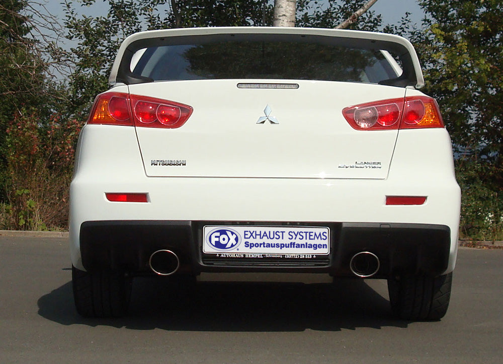 FOX Mitsubishi Lancer Evolution X Endschalldämpfer quer Ausgang rechts/links - 1x129x106 Typ 32 rechts/links