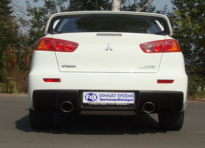 FOX Mitsubishi Lancer Evolution X Endschalldämpfer quer Ausgang rechts/links - 1x129x106 Typ 32 rechts/links