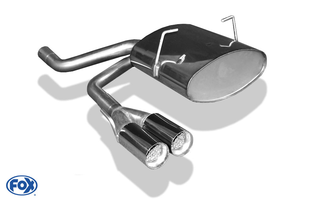 FOX Mini One/ Cooper R50 Endschalldämpfer Ausgang mittig - 2x70 Typ 11