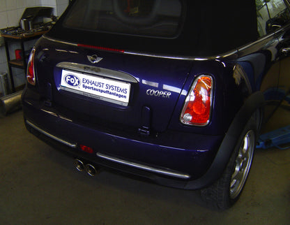 FOX Mini Cooper Cabrio R52 Endschalldämpfer Ausgang mittig - 2x76 Typ 13