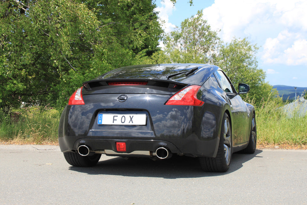 FOX Nissan 370Z Endschalldämpfer quer Ausgang rechts/links - 129x106 Typ 32 rechts/links