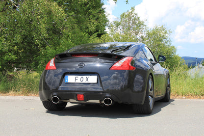 FOX Nissan 370Z Endschalldämpfer quer Ausgang rechts/links - 129x106 Typ 32 rechts/links