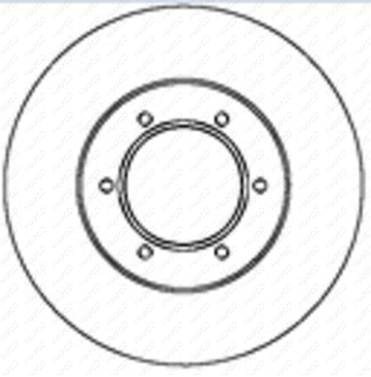 MAPCO Bremsscheibe Vorderachse  15281