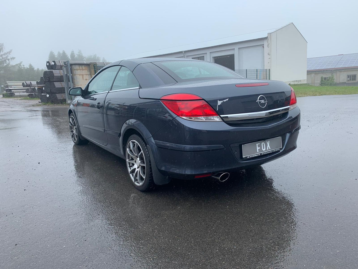 FOX Opel Astra H TwinTop mit Ausschnitt Endschalldämpfer einseitig - 115x85 Typ 32