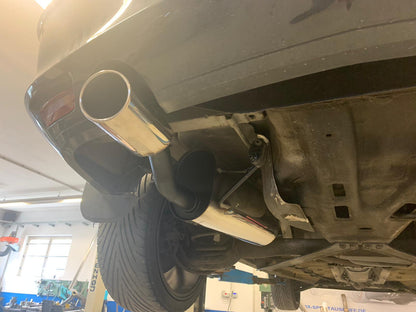 FOX Opel Astra H TwinTop mit Ausschnitt Endschalldämpfer einseitig - 115x85 Typ 32