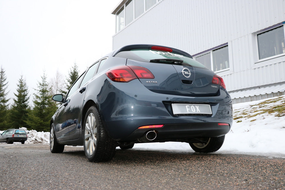 FOX Opel Astra J Limousine Endschalldämpfer quer Ausgang links - 140x90 Typ 32