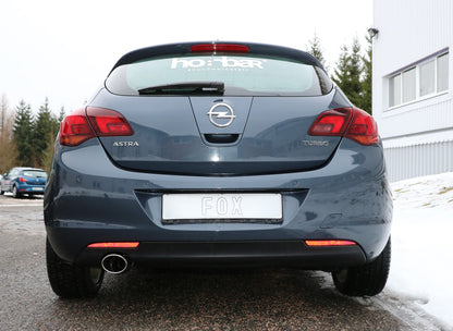 FOX Opel Astra J Limousine Endschalldämpfer quer Ausgang links - 140x90 Typ 32