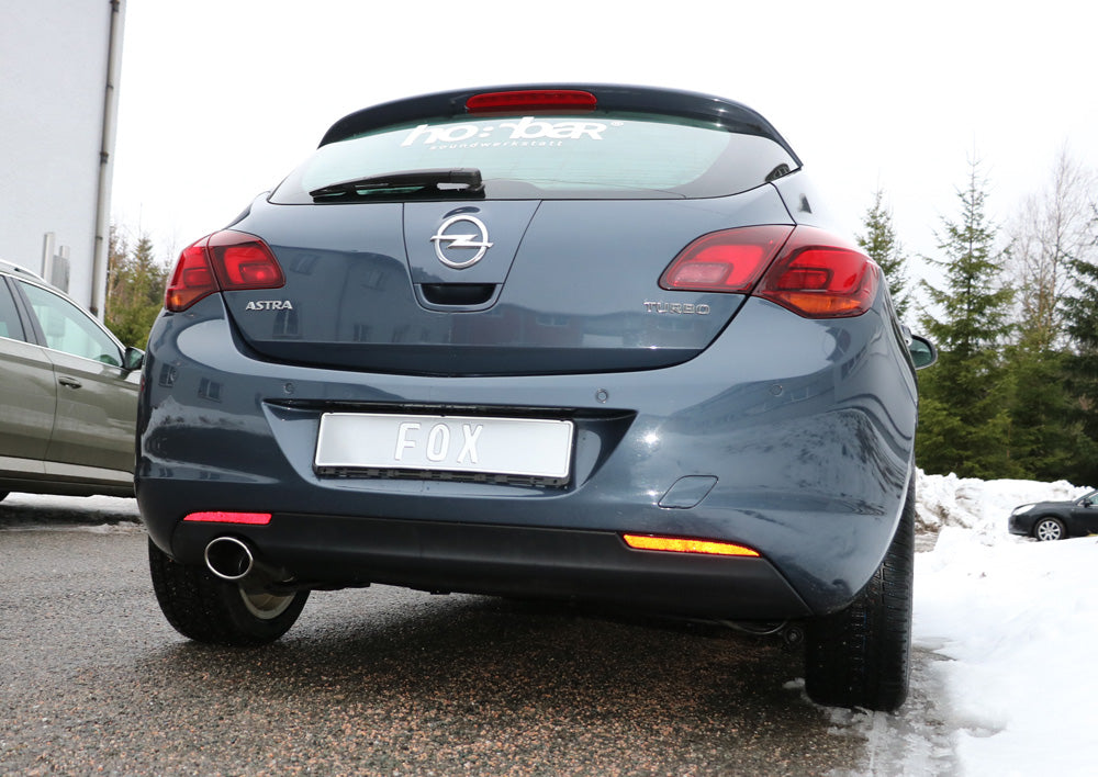 FOX Opel Astra J Limousine Endschalldämpfer quer Ausgang links - 140x90 Typ 32