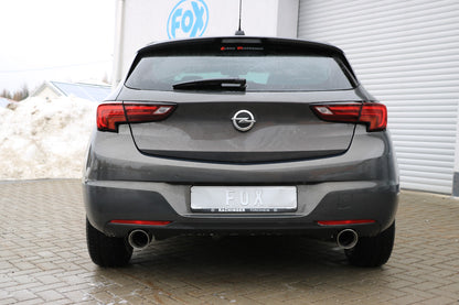 FOX Opel Astra K Schrägheck Endschalldämpfer quer Ausgang rechts/links - 1x100 Typ 25 rechts/links
