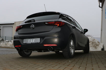 FOX Opel Astra K Schrägheck Endschalldämpfer quer Ausgang rechts/links - 129x106 Typ 32 rechts/links