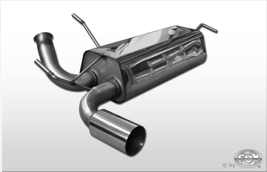 FOX Peugeot 206 RC Endschalldämpfer quer - 1x90 Typ 10