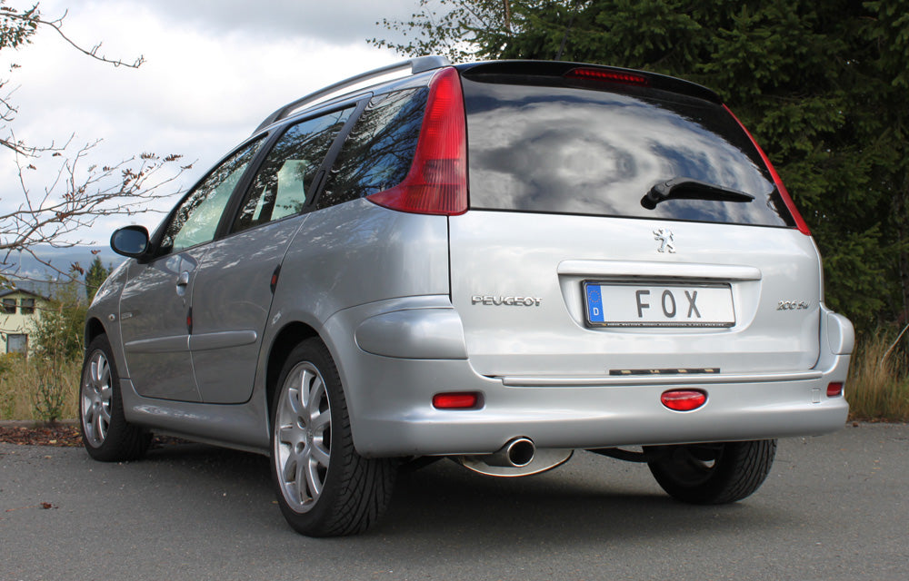 FOX Peugeot 206 SW Endschalldämpfer - 88x74 Typ 32