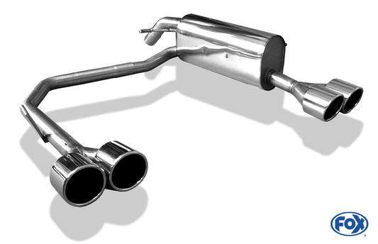 FOX Peugeot 207 RC Endschalldämpfer Ausgang rechts/links - 2x100 Typ 16 rechts/links