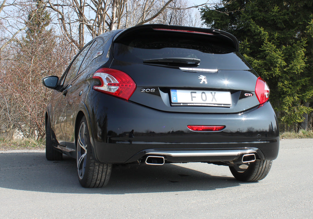 FOX Peugeot 208 GTI Endschalldämpfer Ausgang rechts/links - 145x65 Typ 59 rechts/links