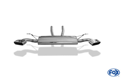 FOX Porsche Cayenne 9PA Facelift Endschalldämpfer rechts/links - 220x80 Typ 49 rechts/links