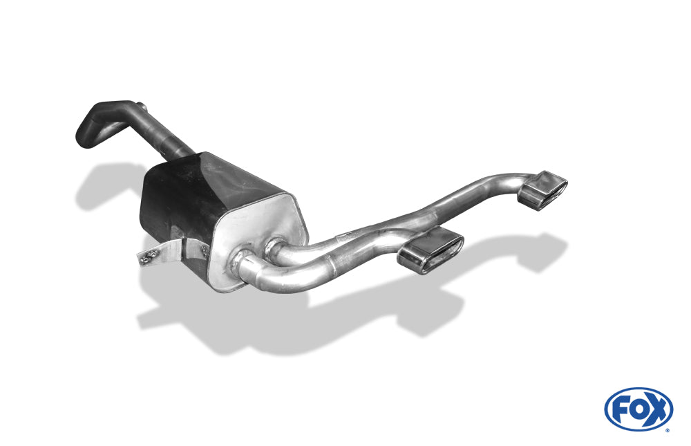FOX Renault Megane II Sport Endschalldämpfer Ausgang mittig - 2x130x50 Typ 52
