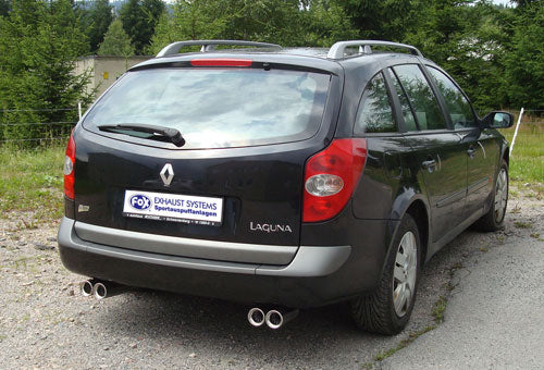 FOX Renault Laguna II K74 - Grandtour Endschalldämpfer Ausgang rechts/links  - 2x80 Typ 13 rechts/links