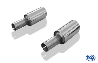 FOX Renault Laguna III Coupe Endrohrpaar passend auf original Endschalldämpfer - 1x90 Typ 25 rechts/links