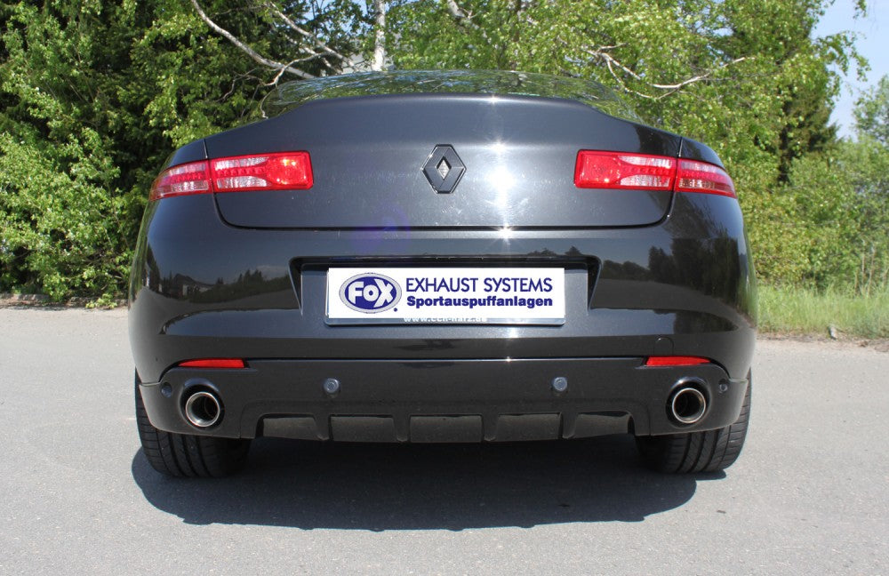 FOX Renault Laguna III Coupe Endrohrpaar passend auf original Endschalldämpfer - 1x90 Typ 25 rechts/links