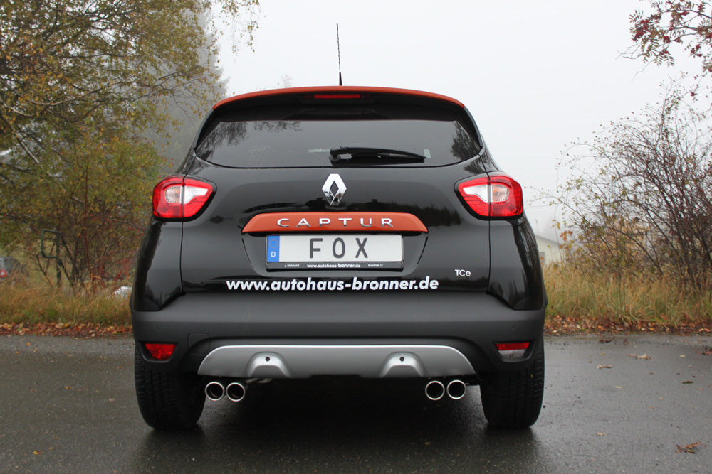 FOX Renault Captur Endschalldämpfer Ausgang rechts/links - 2x76 Typ 16 rechts/links