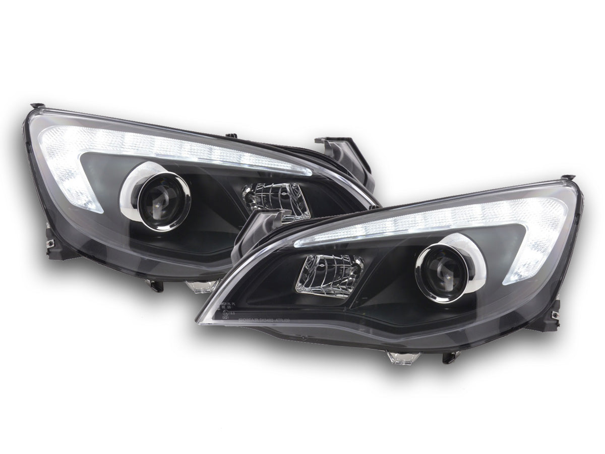 Scheinwerfer Set Opel Astra J 5-türig Bj. 2009-2012 schwarz mit Motor