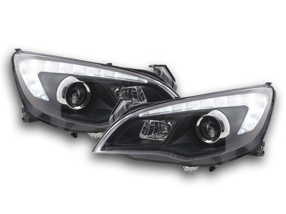 Scheinwerfer Set Opel Astra J 5-türig Bj. 2009-2012 schwarz mit Motor