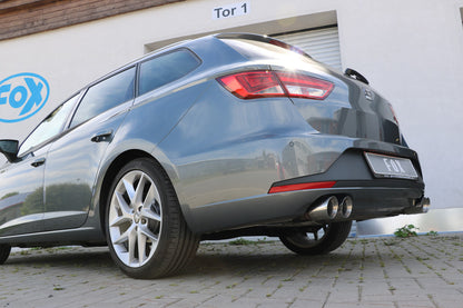 FOX Seat Leon 5F ST - Starre Hinterachse Endschalldämpfer rechts/links - 2x90 Typ 25 rechts/links