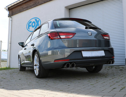 FOX Seat Leon 5F ST - Starre Hinterachse Endschalldämpfer rechts/links - 2x90 Typ 25 rechts/links